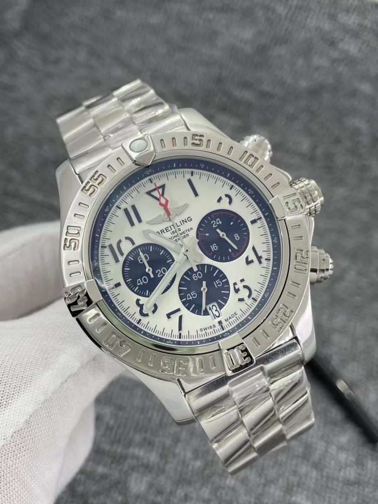 Men's Quartz Watch Chronograph 904L Stainless Steel 46mm- BR 131