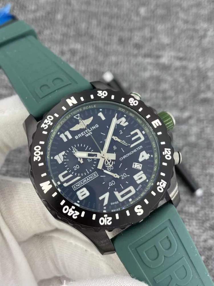 Men's Quartz Watch Chronograph 904L Stainless Steel 46mm- BR 134