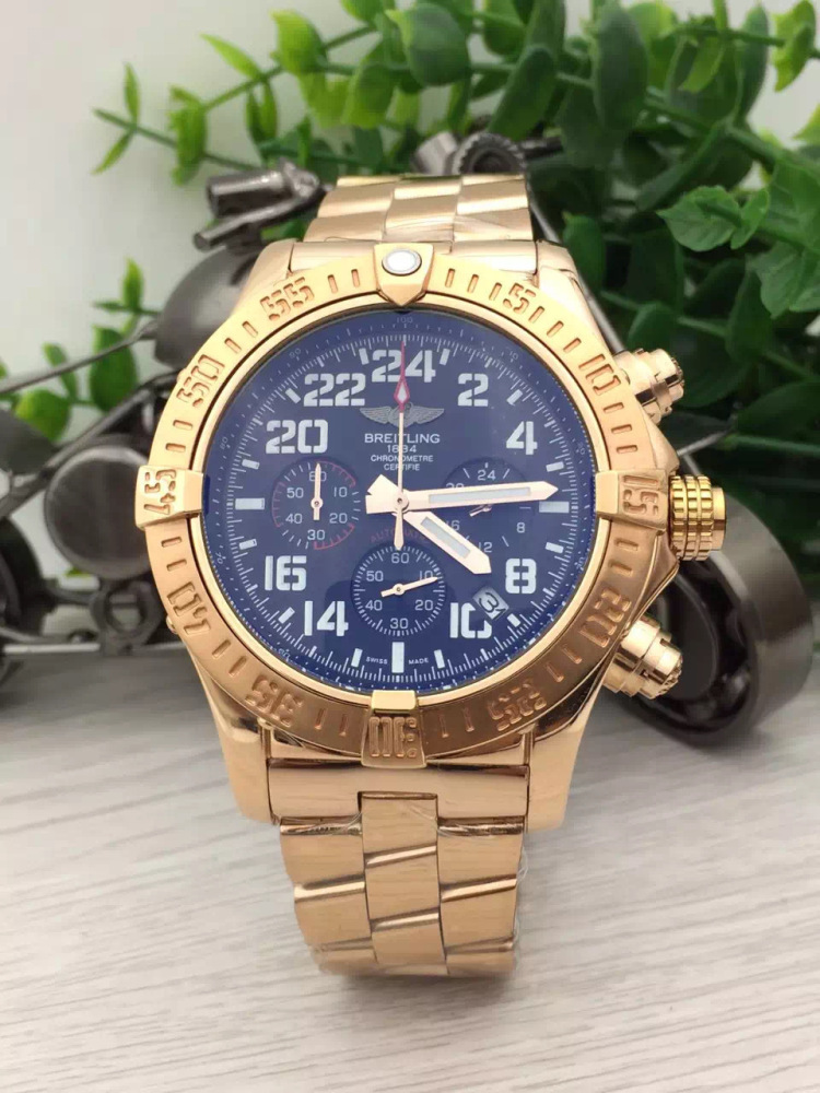 Men's Quartz Watch Chronograph 904L Stainless Steel 46mm- BR 149