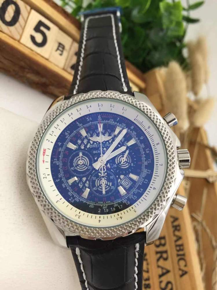 Men's Quartz Watch Chronograph 904L Stainless Steel 46mm- BR 125