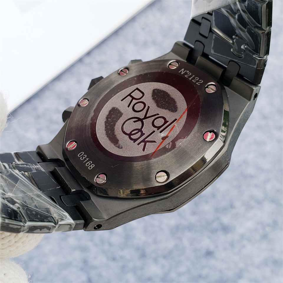Men's Quartz Watch Chronograph 904L Stainless Steel 42mm- AP 81