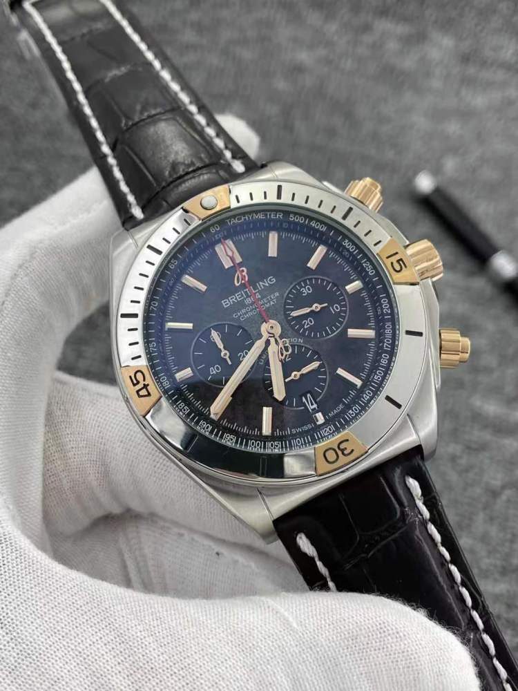 Men's Quartz Watch Chronograph 904L Stainless Steel 46mm- BR 138