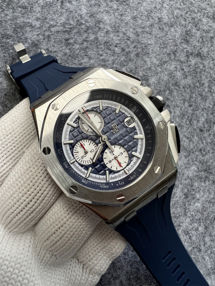 Men's Quartz Watch Chronograph 904L Stainless Steel 44mm- AP 99