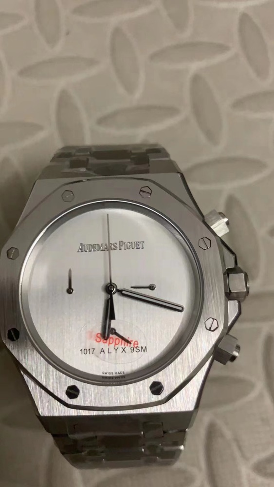 Men's Quartz Watch Chronograph 904L Stainless Steel 42mm- AP 89