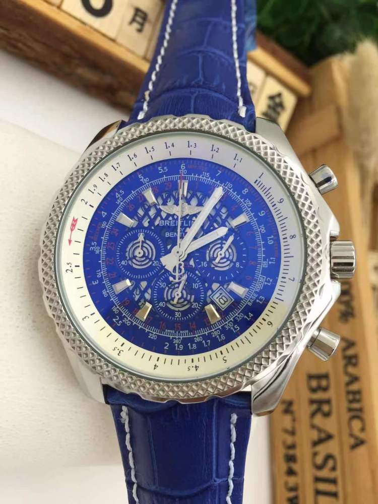 Men's Quartz Watch Chronograph 904L Stainless Steel 46mm- BR 125