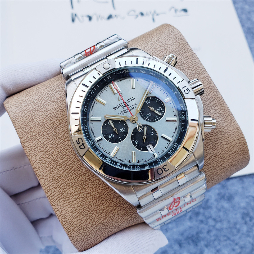 Men's Quartz Watch Chronograph 904L Stainless Steel 46mm- BR 139