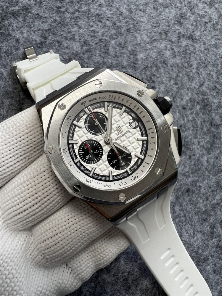 Men's Quartz Watch Chronograph 904L Stainless Steel 44mm- AP 99