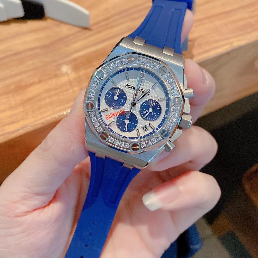 Women's  Quartz Watch Chronograph 904L Stainless Steel 35mm- AP 60