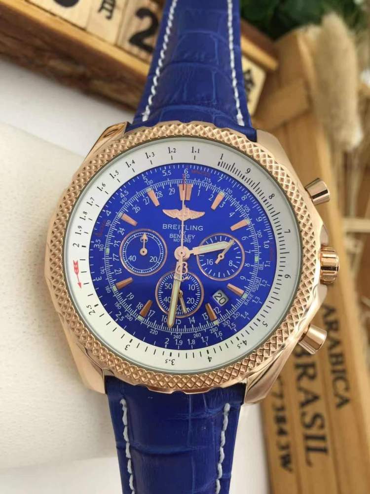 Men's Quartz Watch Chronograph 904L Stainless Steel 46mm- BR 125