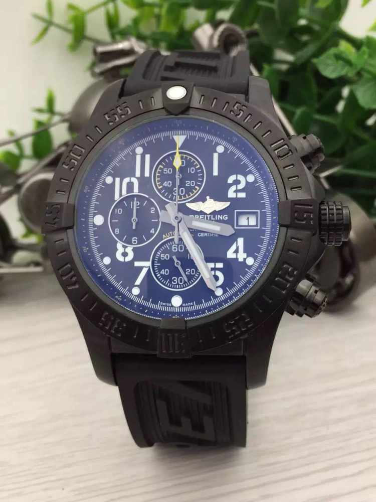 Men's Quartz Watch Chronograph 904L Stainless Steel 46mm- BR 143