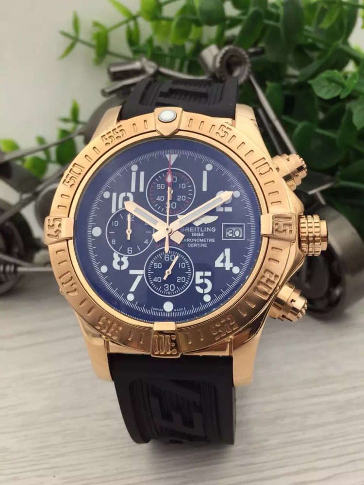 Men's Quartz Watch Chronograph 904L Stainless Steel 46mm- BR 149