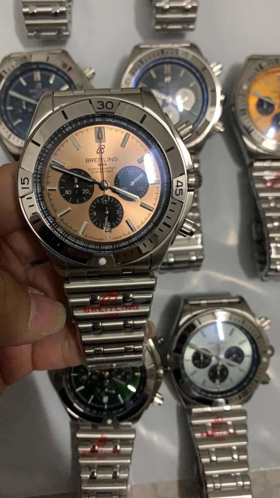 Men's Quartz Watch Chronograph 904L Stainless Steel 46mm- BR 136