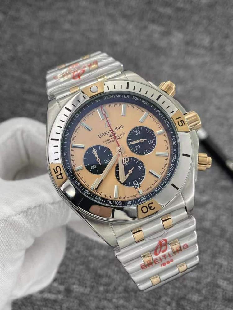 Men's Quartz Watch Chronograph 904L Stainless Steel 46mm- BR 138