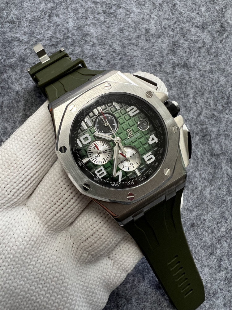 Men's Quartz Watch Chronograph 904L Stainless Steel 44mm- AP 99