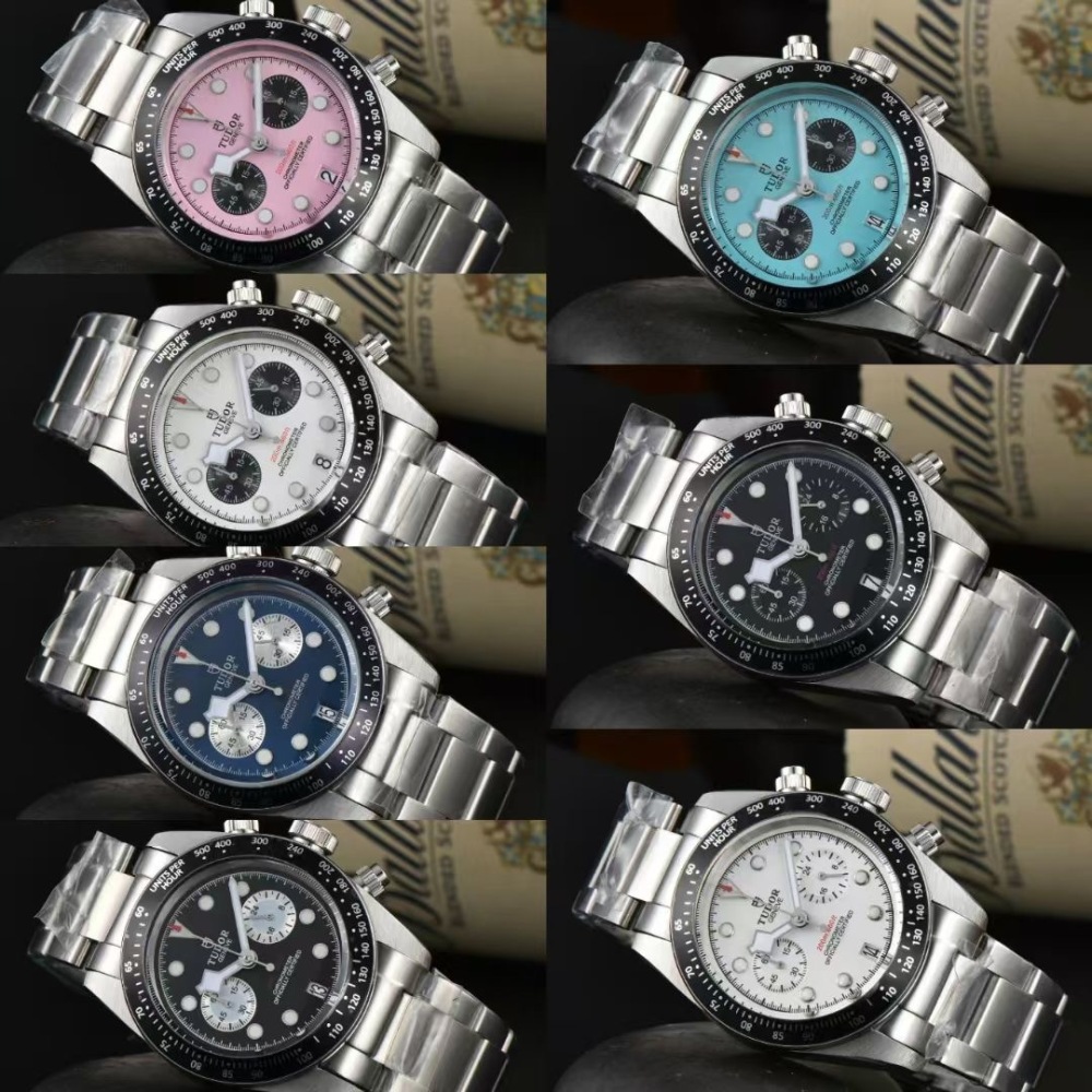 Men's Quartz Watch Chronograph 904L Stainless Steel 41mm- TR 29