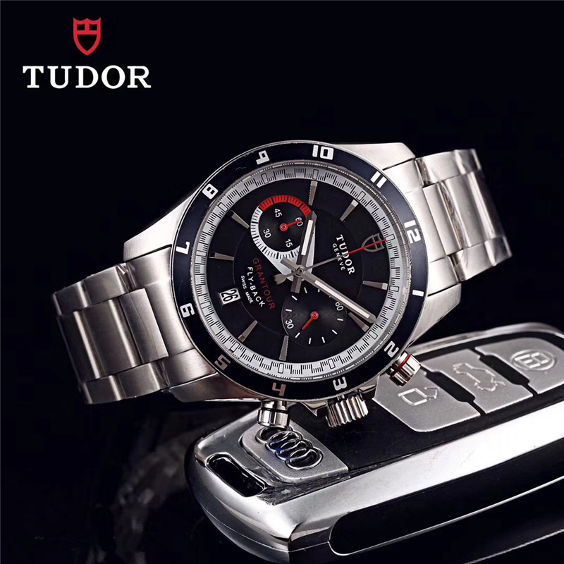 Men's Quartz Watch Chronograph 904L Stainless Steel 41mm- TR 6