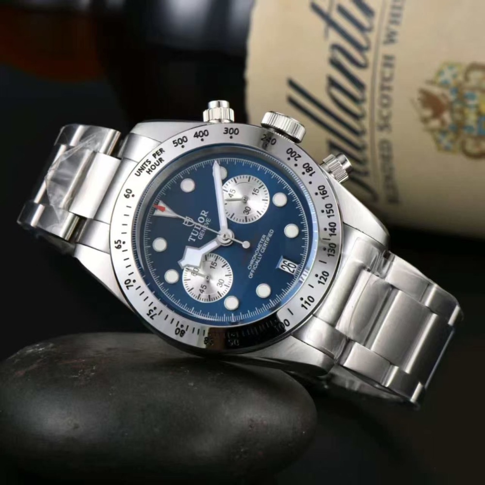 Men's Quartz Watch Chronograph 904L Stainless Steel 41mm- TR 30