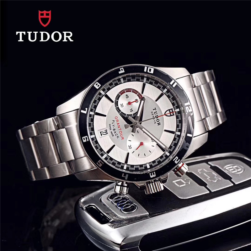 Men's Quartz Watch Chronograph 904L Stainless Steel 41mm- TR 6