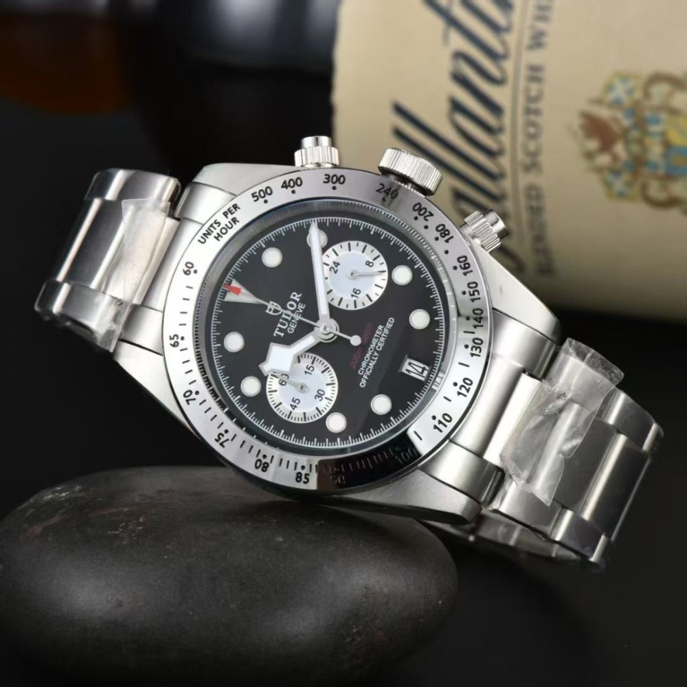 Men's Quartz Watch Chronograph 904L Stainless Steel 41mm- TR 30