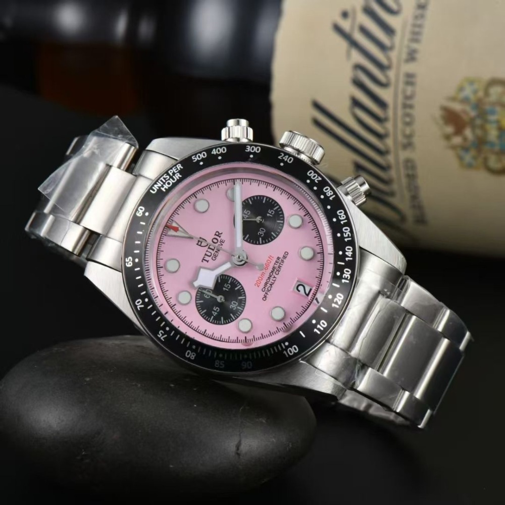 Men's Quartz Watch Chronograph 904L Stainless Steel 41mm- TR 29