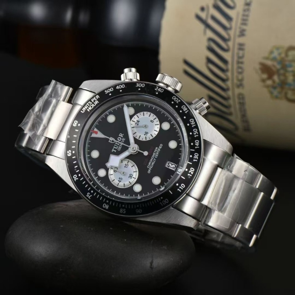 Men's Quartz Watch Chronograph 904L Stainless Steel 41mm- TR 29