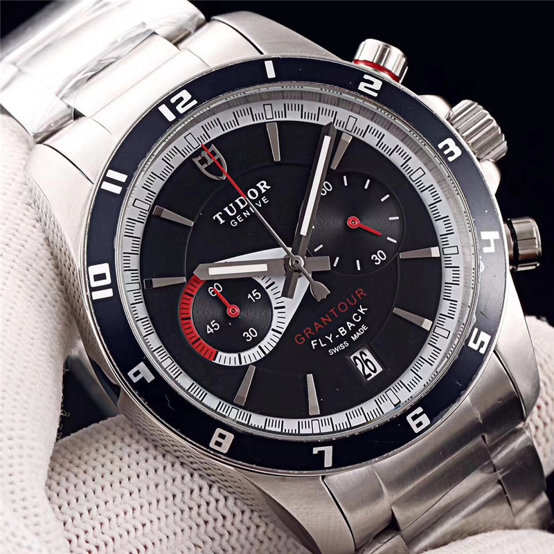 Men's Quartz Watch Chronograph 904L Stainless Steel 41mm- TR 6