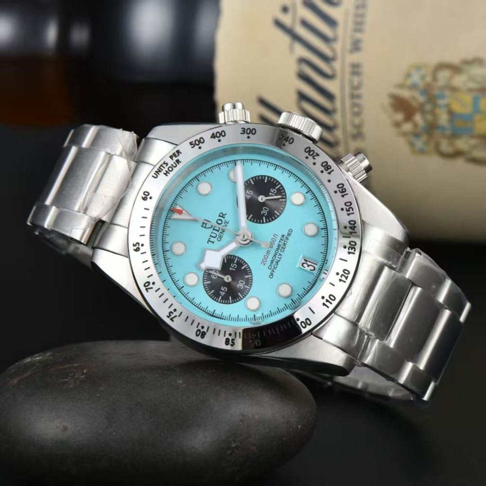 Men's Quartz Watch Chronograph 904L Stainless Steel 41mm- TR 30