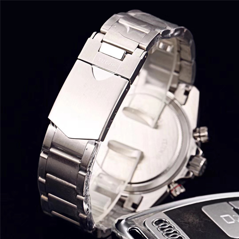 Men's Quartz Watch Chronograph 904L Stainless Steel 41mm- TR 6