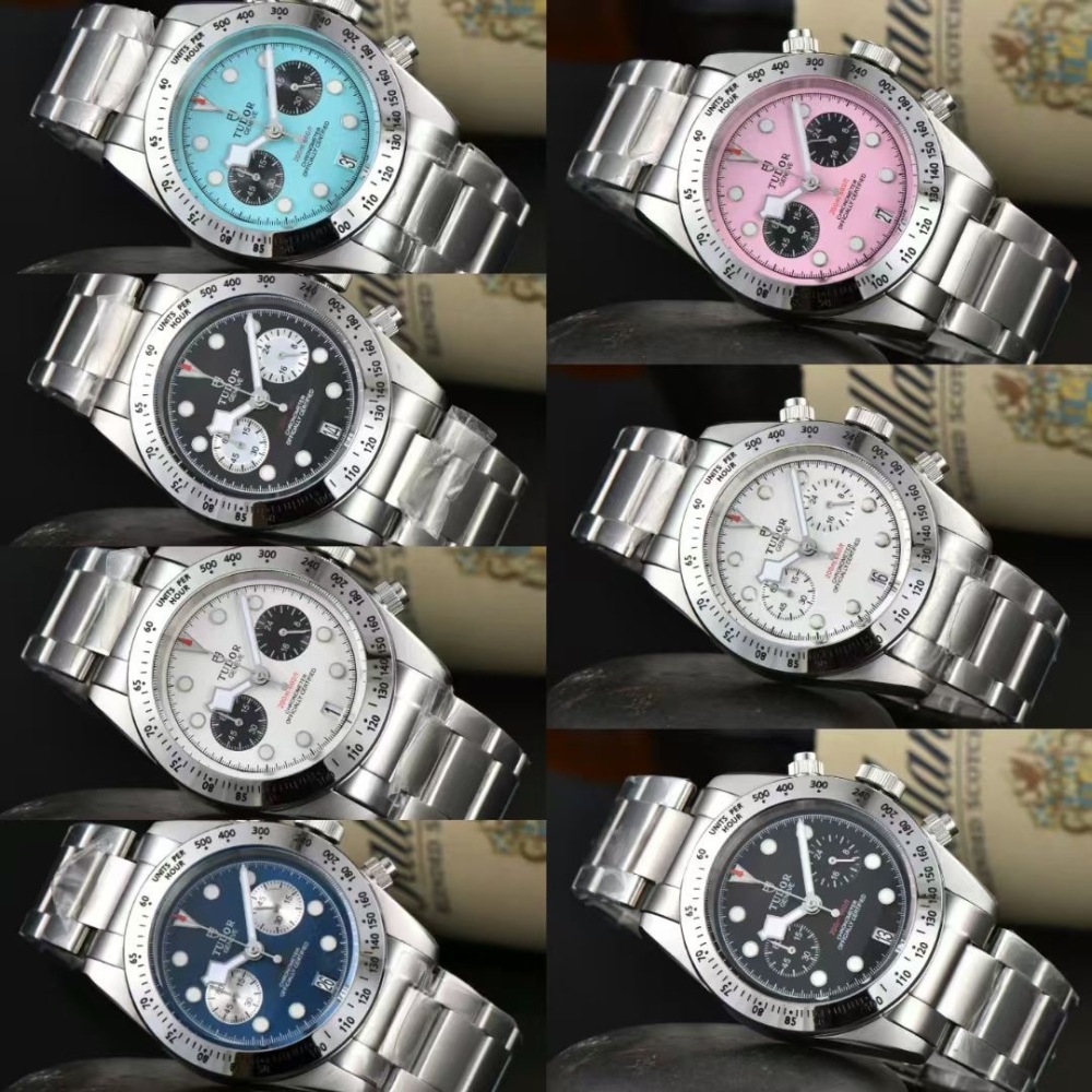 Men's Quartz Watch Chronograph 904L Stainless Steel 41mm- TR 30