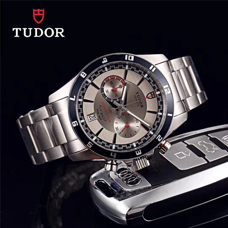 Men's Quartz Watch Chronograph 904L Stainless Steel 41mm- TR 6