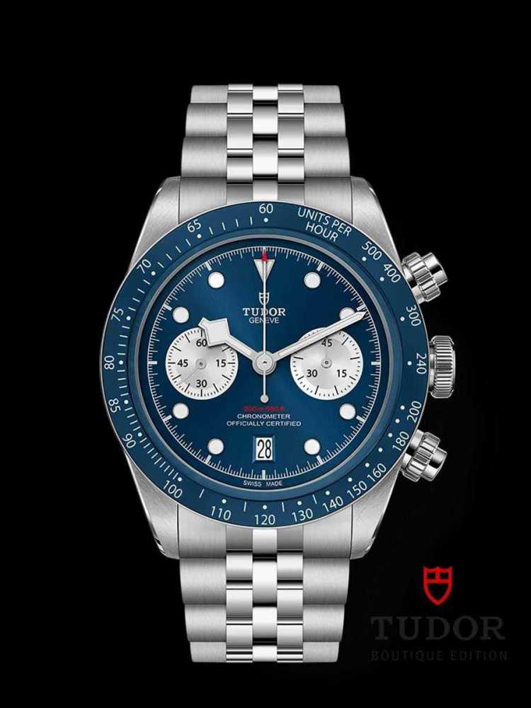 Men's Quartz Watch Chronograph 904L Stainless Steel 41mm- TR 40