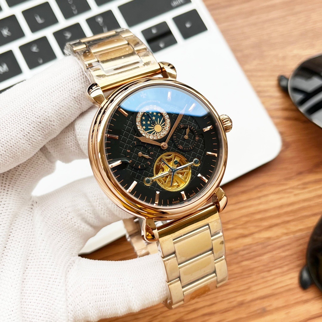 Men's Automatic Mechanical Watch 904L Stainless Steel 43 mm- VC 8