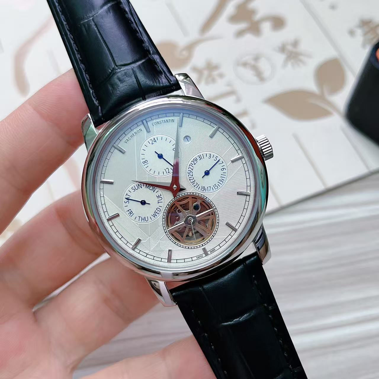 Men's Automatic Mechanical Watch 904L Stainless Steel 43 mm- VC 53