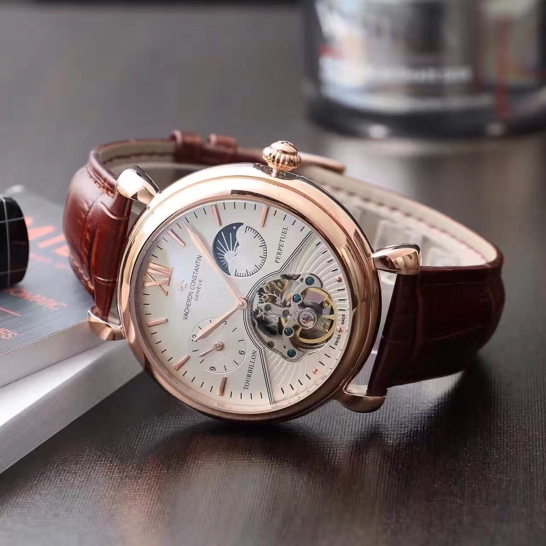 Men's Automatic Mechanical Watch 904L Stainless Steel 43 mm- VC 46