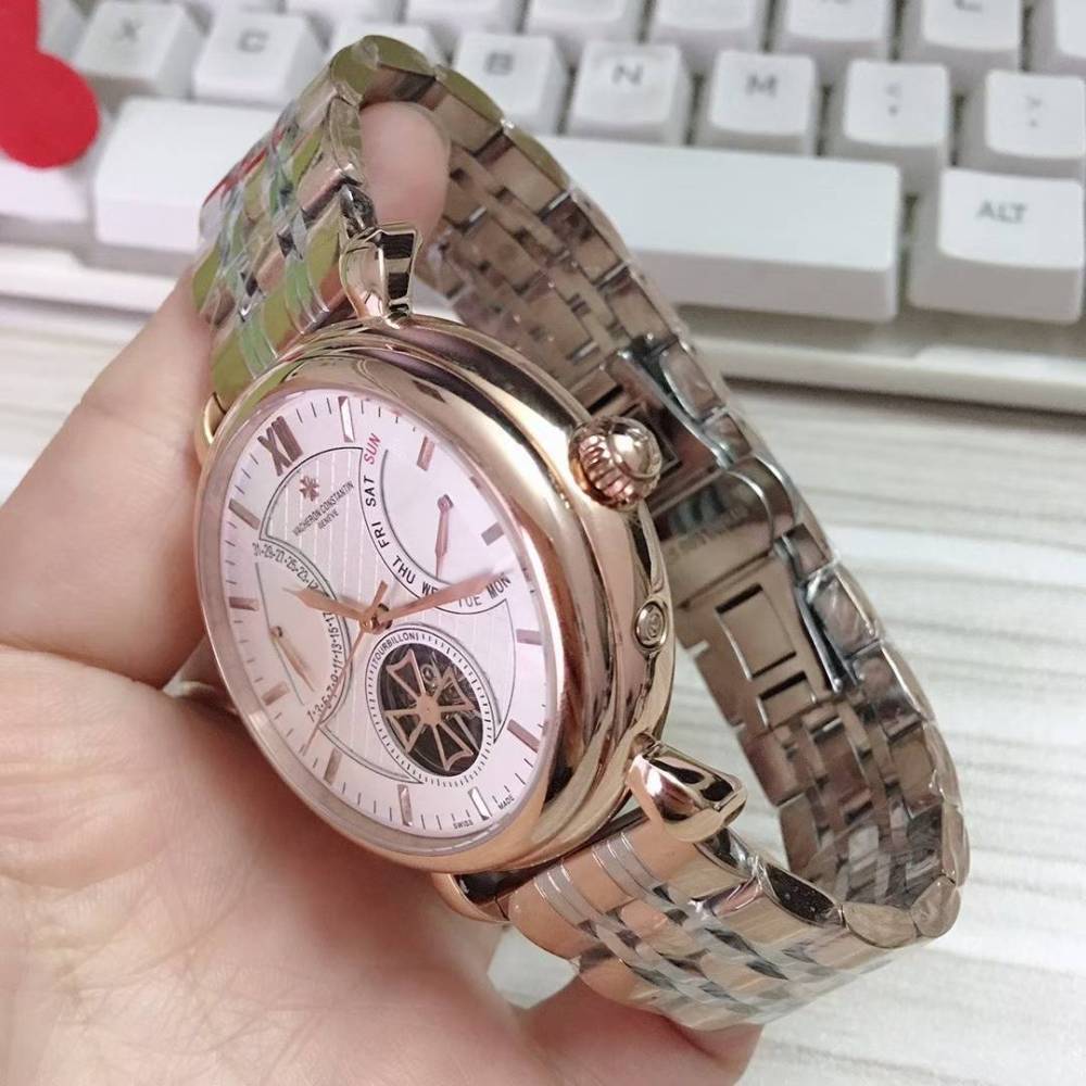 Men's Automatic Mechanical Watch 904L Stainless Steel 43 mm- VC 36