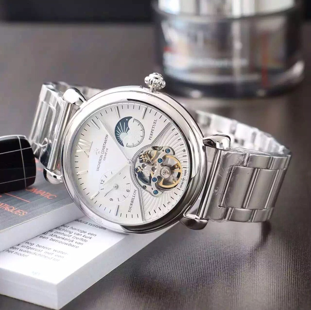 Men's Automatic Mechanical Watch 904L Stainless Steel 43 mm- VC 46