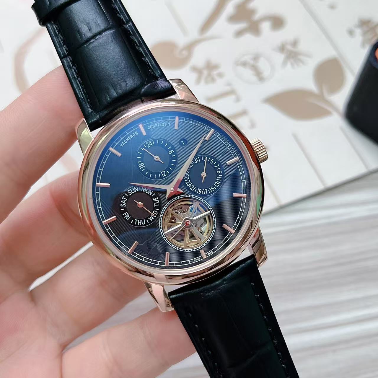Men's Automatic Mechanical Watch 904L Stainless Steel 43 mm- VC 53