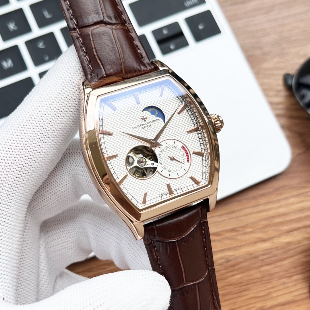 Men's Automatic Mechanical Watch 904L Stainless Steel 43 mm- VC 38