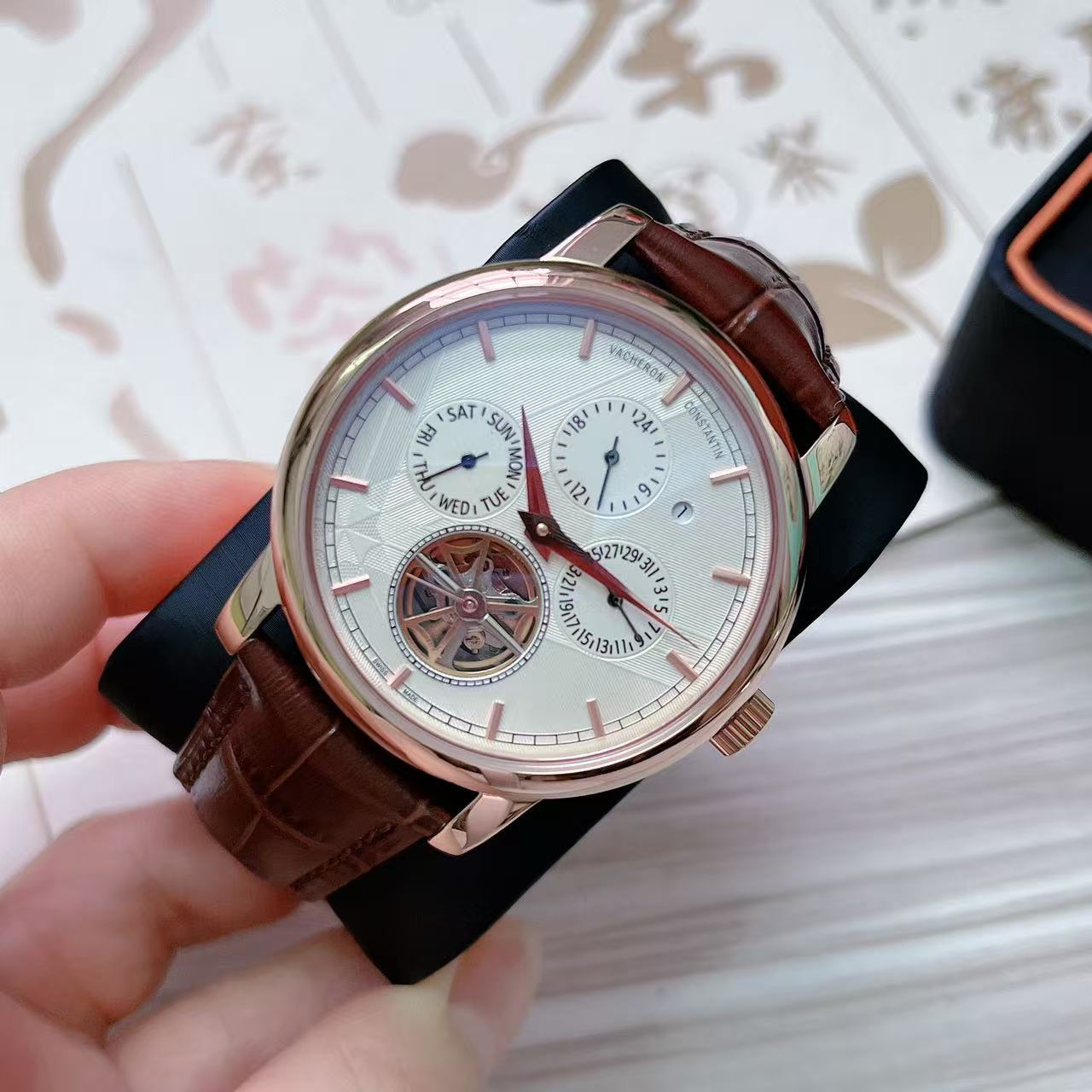 Men's Automatic Mechanical Watch 904L Stainless Steel 43 mm- VC 53