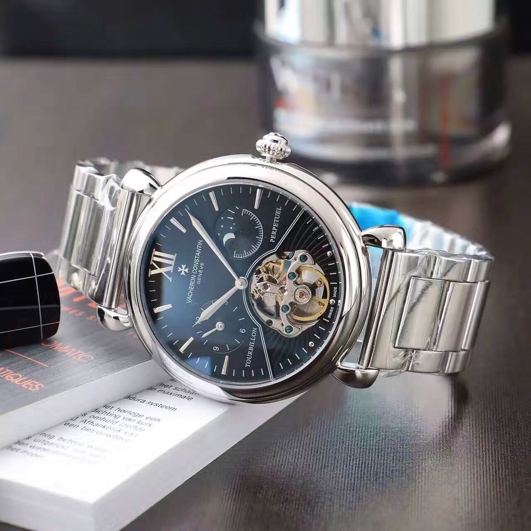 Men's Automatic Mechanical Watch 904L Stainless Steel 43 mm- VC 46