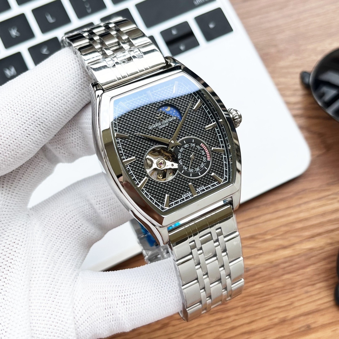 Men's Automatic Mechanical Watch 904L Stainless Steel 43 mm- VC 38