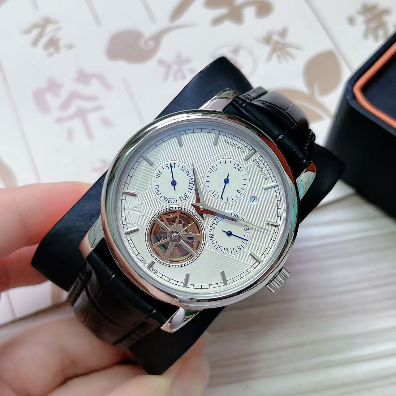 Men's Automatic Mechanical Watch 904L Stainless Steel 43 mm- VC 53