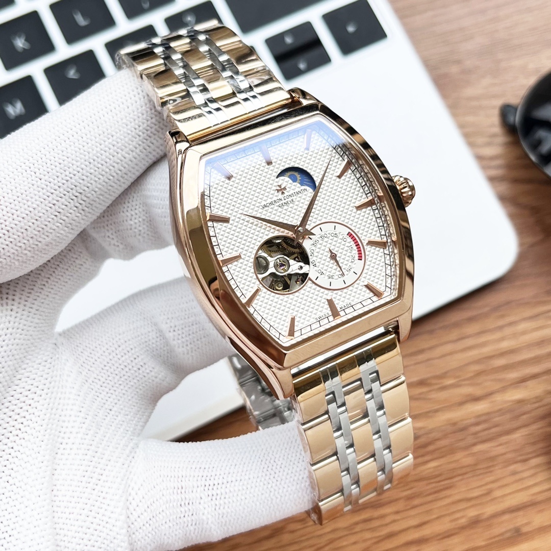 Men's Automatic Mechanical Watch 904L Stainless Steel 43 mm- VC 38