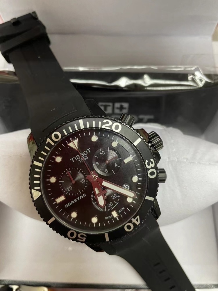 Men's Quartz Watch Chronograph 904L Stainless Steel 42mm- TOT 6