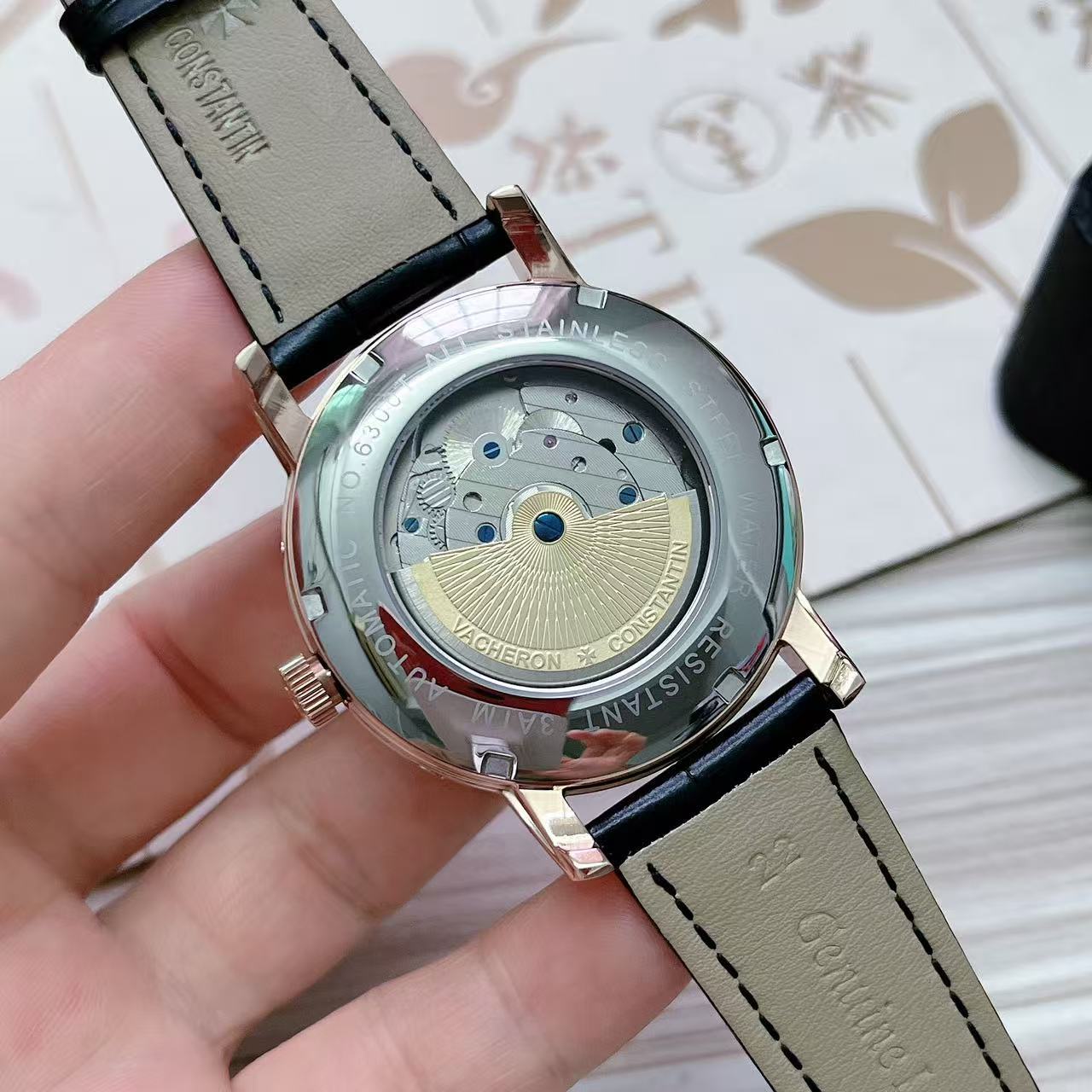 Men's Automatic Mechanical Watch 904L Stainless Steel 43 mm- VC 53