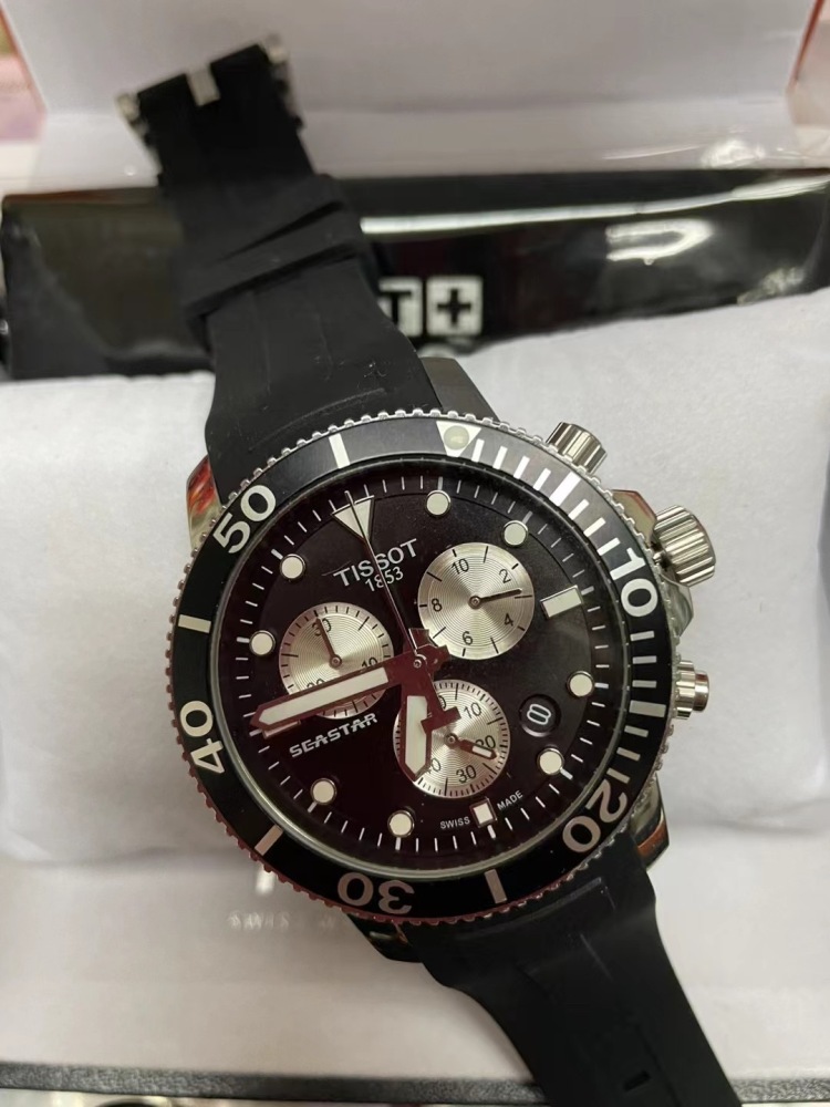 Men's Quartz Watch Chronograph 904L Stainless Steel 42mm- TOT 6