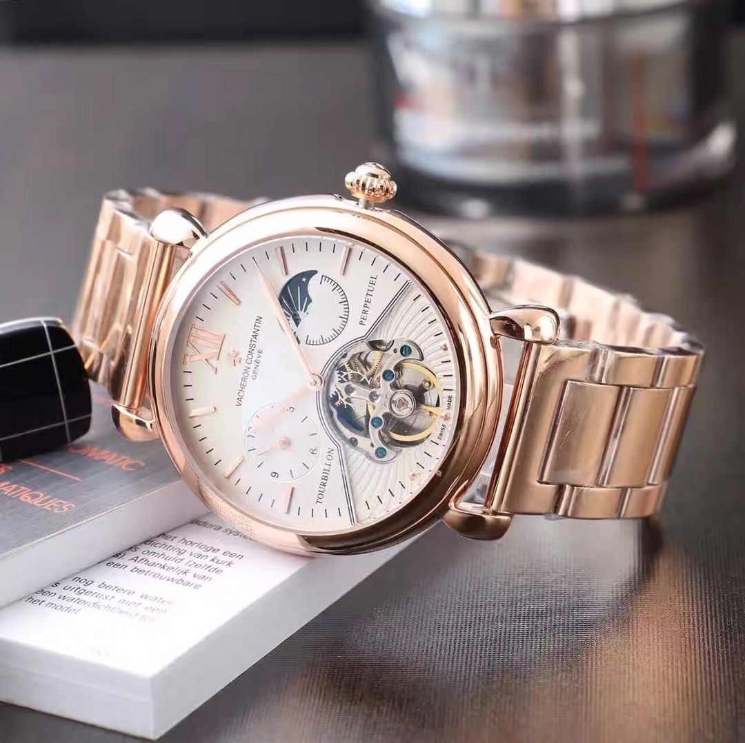 Men's Automatic Mechanical Watch 904L Stainless Steel 43 mm- VC 46