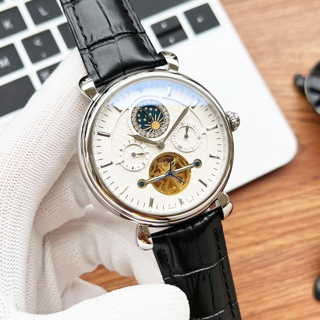 Men's Automatic Mechanical Watch 904L Stainless Steel 43 mm- VC 8