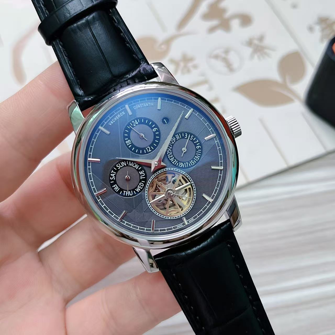 Men's Automatic Mechanical Watch 904L Stainless Steel 43 mm- VC 53