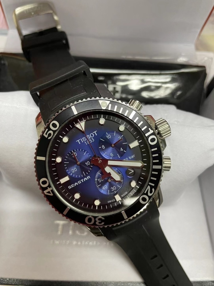 Men's Quartz Watch Chronograph 904L Stainless Steel 42mm- TOT 6